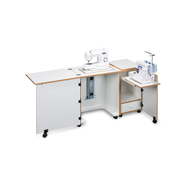 Sylvia Design Compact Sewing Machine & Serger Cabinet | 1000